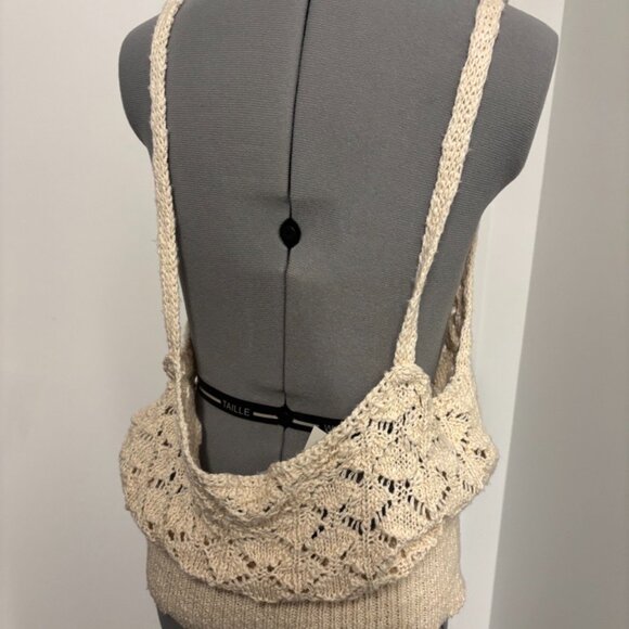 Gb Fashion London Crochet Knit Tank Top - Picture 2 of 4